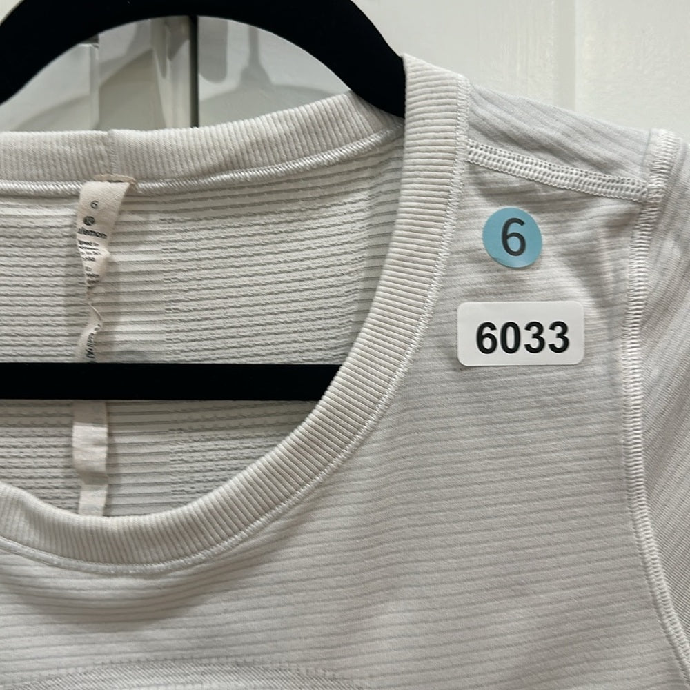 (6033)  🍋 LULULEMON RUN: Swiftly Tech BREEZE Long Sleeve Crew Sz 6 *GUC