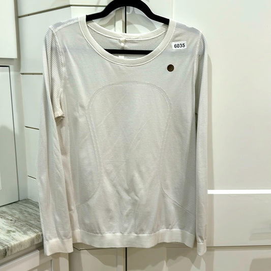 (6035)  🍋 LULULEMON RUN: Swiftly Tech BREEZE Long Sleeve Crew Sz 10 VGUC