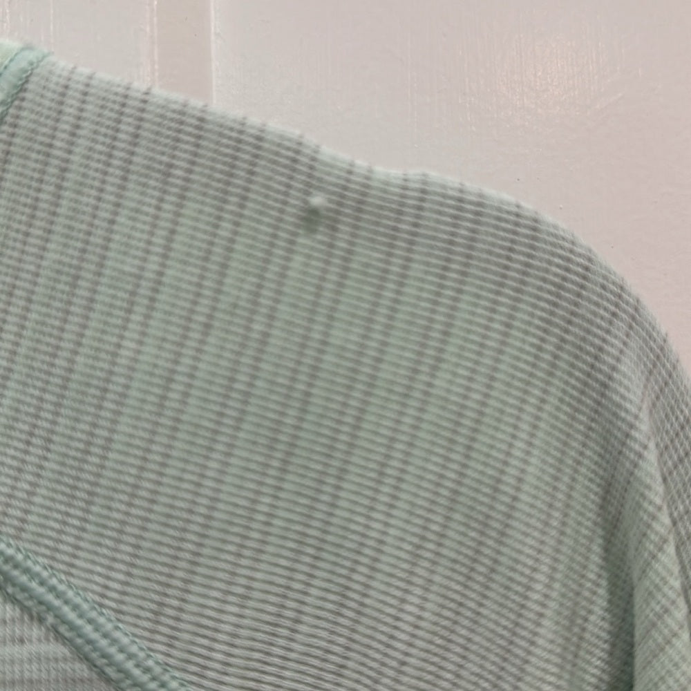 (6036)  🍋 LULULEMON RUN: Swiftly Tech Long Sleeve Crew Sz 12 Aquamarine *EUC