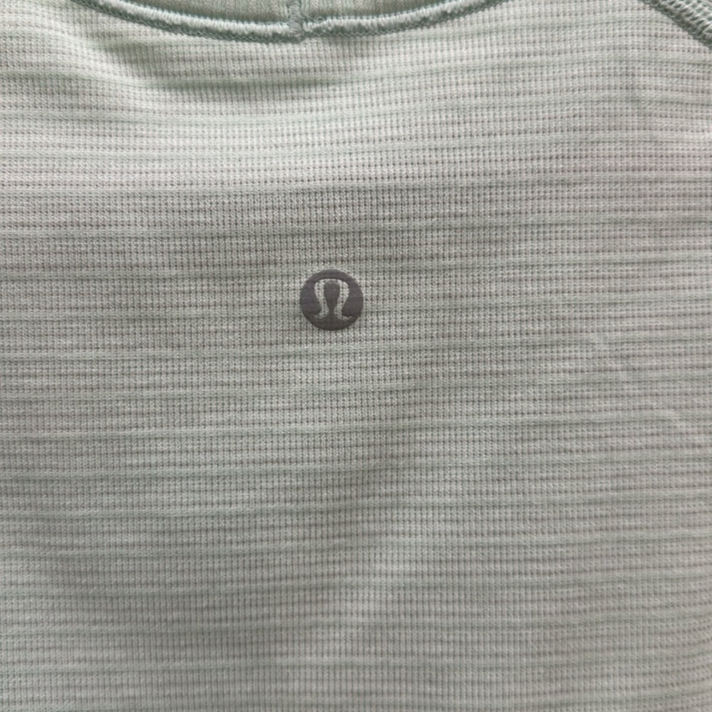 (6036)  🍋 LULULEMON RUN: Swiftly Tech Long Sleeve Crew Sz 12 Aquamarine *EUC