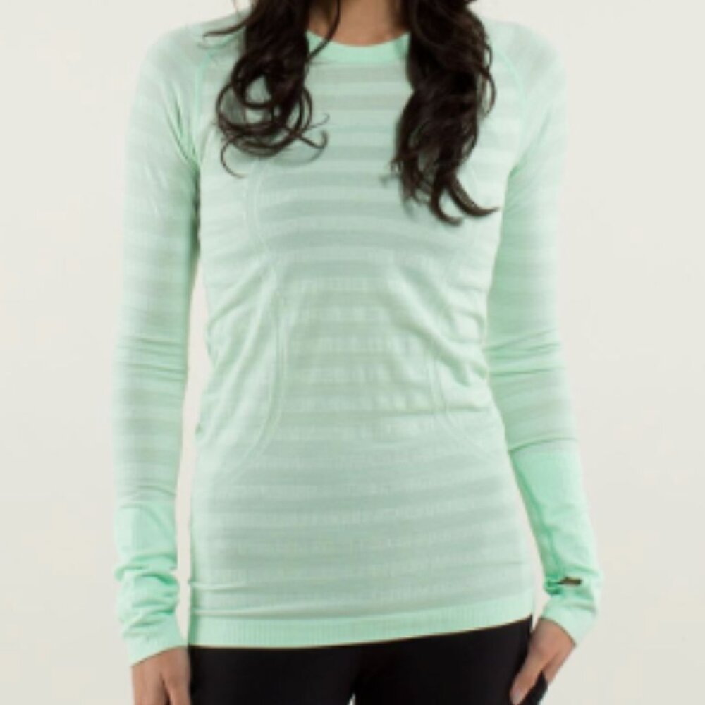 (2019)  🍋 LULULEMON RUN: Swiftly Tech Long Sleeve Crew Sz 6 *GUC
