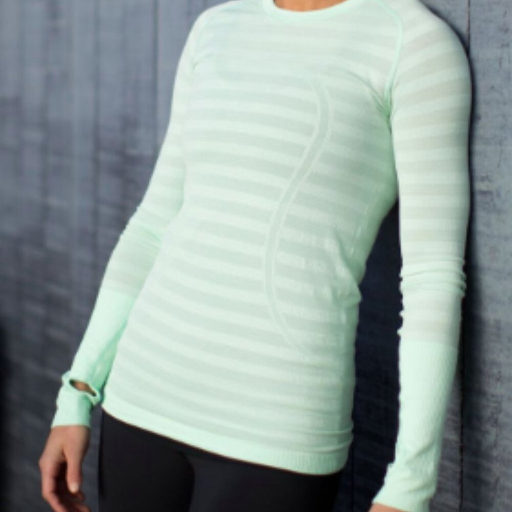 (2019)  🍋 LULULEMON RUN: Swiftly Tech Long Sleeve Crew Sz 6 *GUC