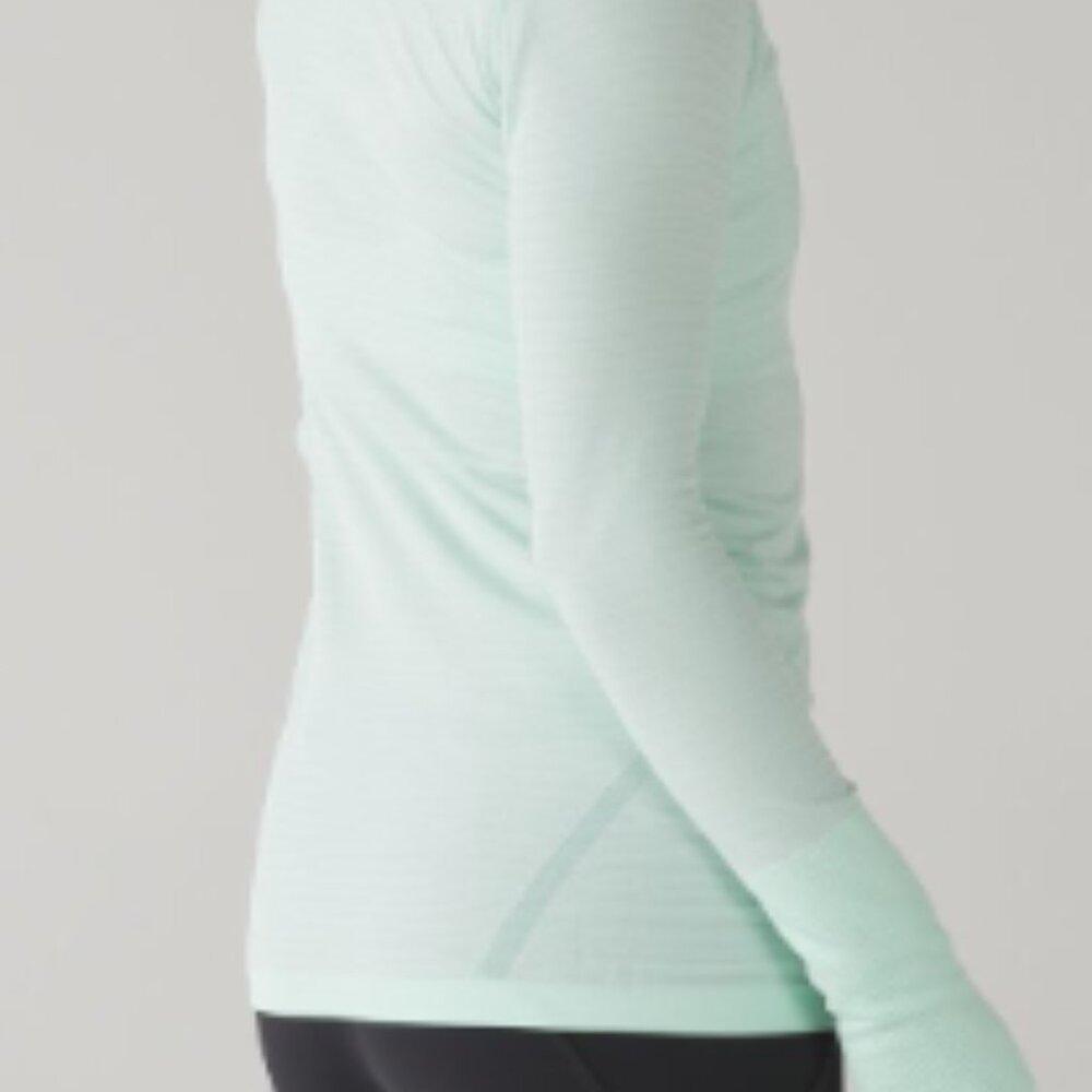 (6037)  🍋 LULULEMON RUN: Swiftly Tech Long Sleeve Crew Sz 8 *VGUC