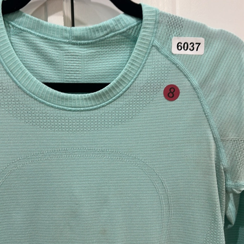 (6037)  🍋 LULULEMON RUN: Swiftly Tech Long Sleeve Crew Sz 8 *VGUC