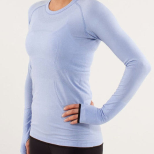 (6040)  🍋 LULULEMON RUN: Swiftly Tech Long Sleeve Crew Sz 8 *GUC RARE