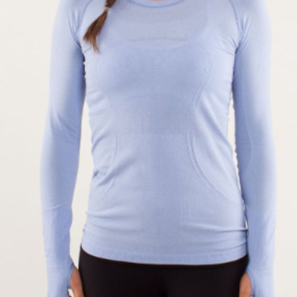 (6040)  🍋 LULULEMON RUN: Swiftly Tech Long Sleeve Crew Sz 8 *GUC RARE
