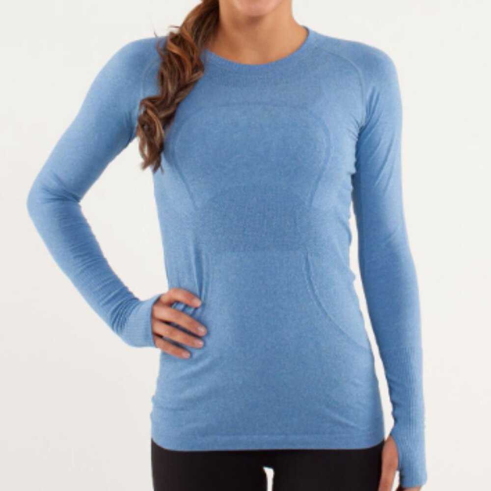 (2050) 🍋 LULULEMON RUN: Swiftly Tech Long Sleeve Crew Sz 8 *GUC