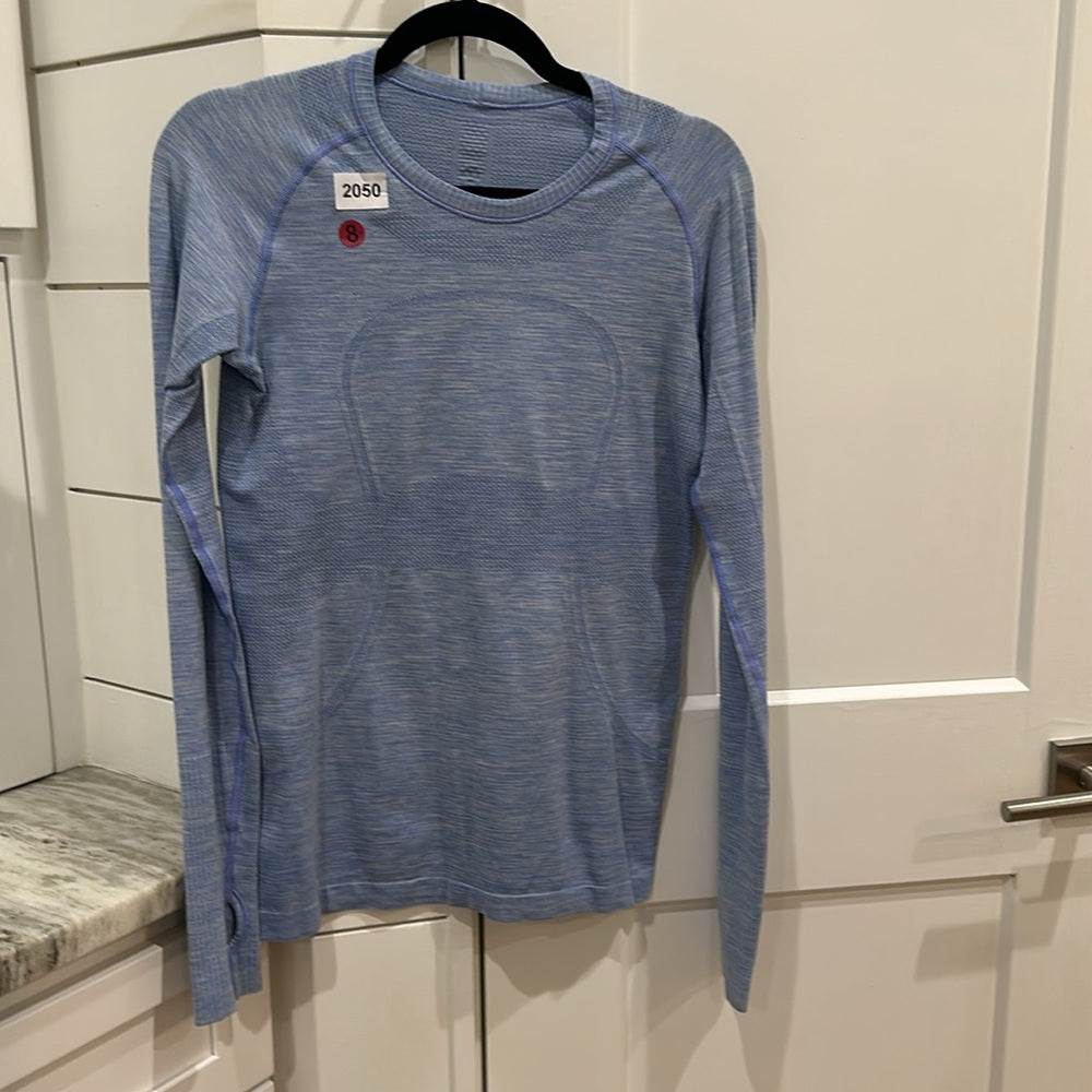 (2050) 🍋 LULULEMON RUN: Swiftly Tech Long Sleeve Crew Sz 8 *GUC