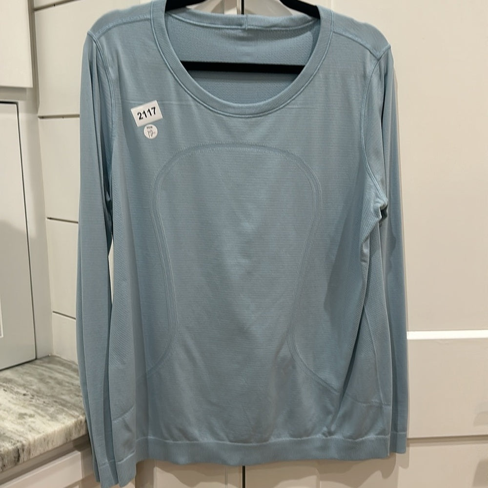 (2117)  🍋 LULULEMON RUN: Swiftly Tech BREEZE Long Sleeve Crew Sz 12 VGUC