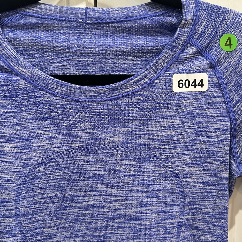 (6044)  🍋 LULULEMON RUN: Swiftly Tech BREEZE Long Sleeve Crew Sz 4 VGUC