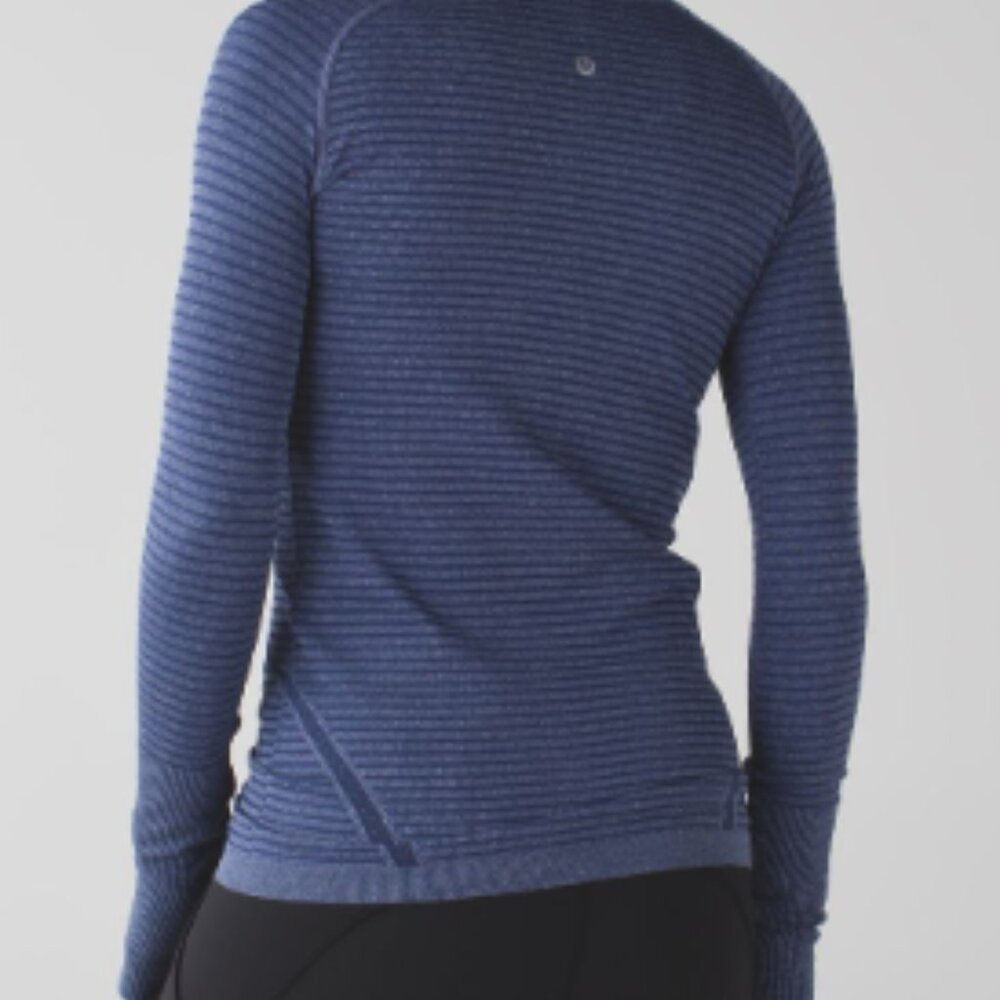 (6045)  🍋 LULULEMON RUN: Swiftly Tech BREEZE Long Sleeve Crew Sz 4 EUC
