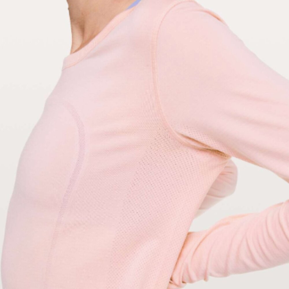 (6047)  🍋 LULULEMON RUN: Swiftly Tech BREEZE Long Sleeve Crew Sz 6 *EUC