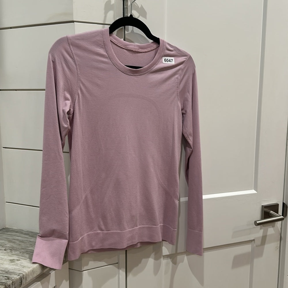 (6047)  🍋 LULULEMON RUN: Swiftly Tech BREEZE Long Sleeve Crew Sz 6 *EUC