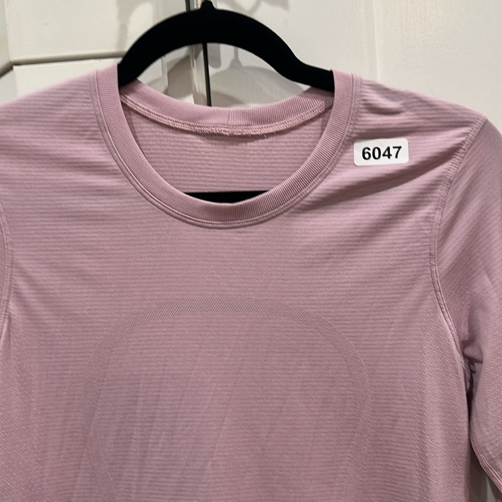 (6047)  🍋 LULULEMON RUN: Swiftly Tech BREEZE Long Sleeve Crew Sz 6 *EUC