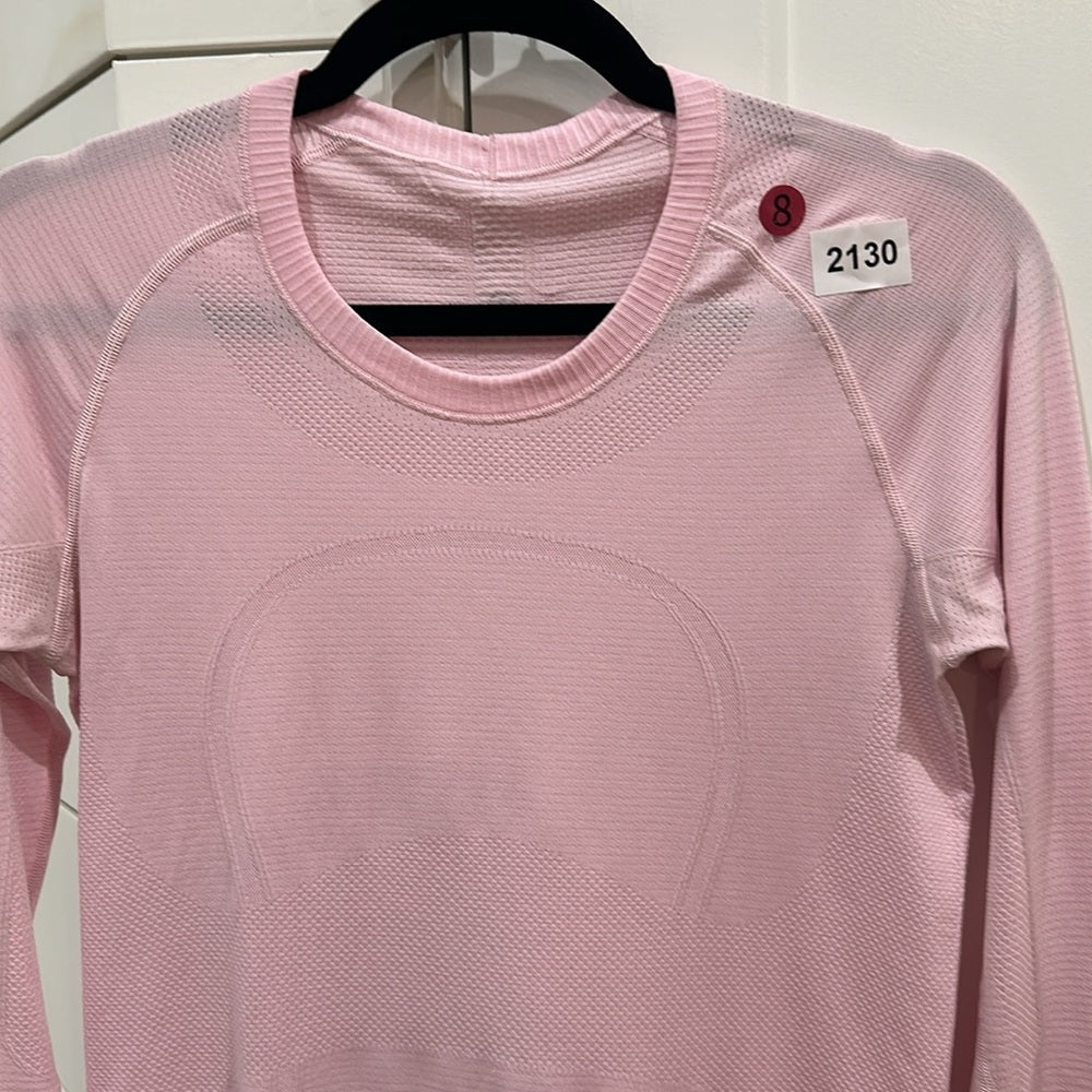 (2130)  🍋 LULULEMON RUN: Swiftly Tech BREEZE Long Sleeve Crew Sz 8 *EUC