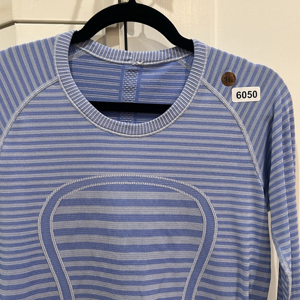 (6050)  🍋 LULULEMON RUN: Swiftly Tech Long Sleeve Crew Sz 10*EUC RARE