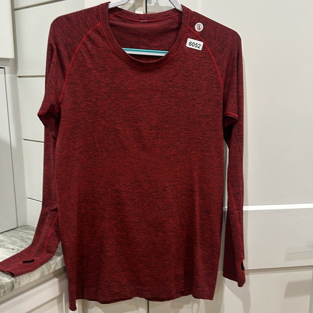 (6052)  🍋 LULULEMON RUN: Swiftly Tech Long Sleeve Crew Sz 12 *EUC