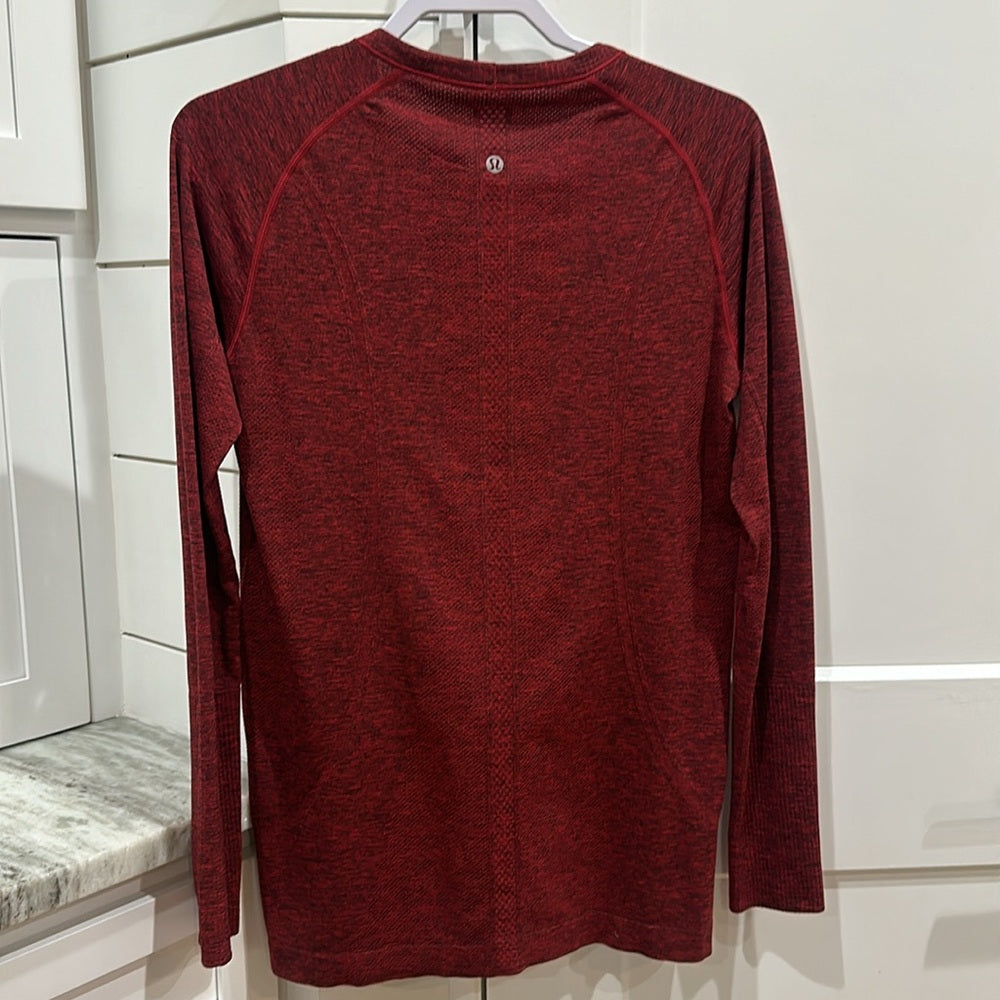 (6052)  🍋 LULULEMON RUN: Swiftly Tech Long Sleeve Crew Sz 12 *EUC