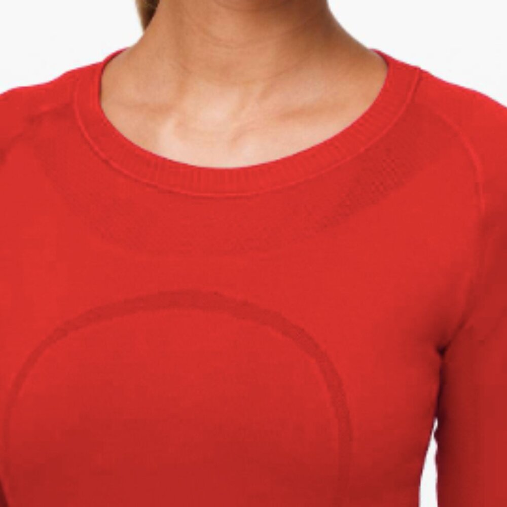 (2156)  🍋 LULULEMON RUN: Swiftly Tech Long Sleeve Crew Sz 6 *EUC