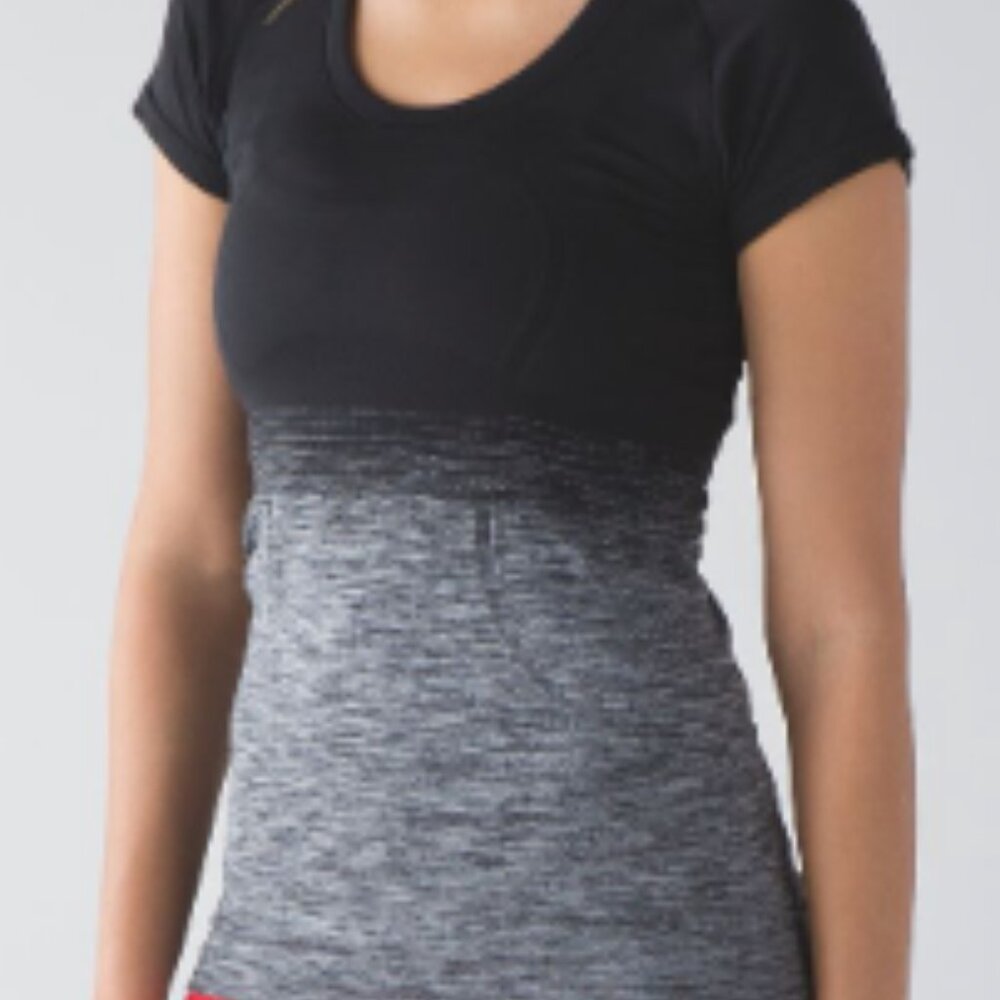 (6073)  🍋 LULULEMON Swiftly Tech Short Sleeve Scoop (Fan Gear) Sz 6 **LOVED