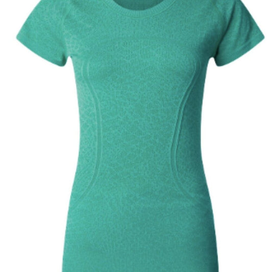 (6076)  🍋 LULULEMON RUN: Swiftly Tech Short Sleeve Crew Sz 4 **LOVED *RARE