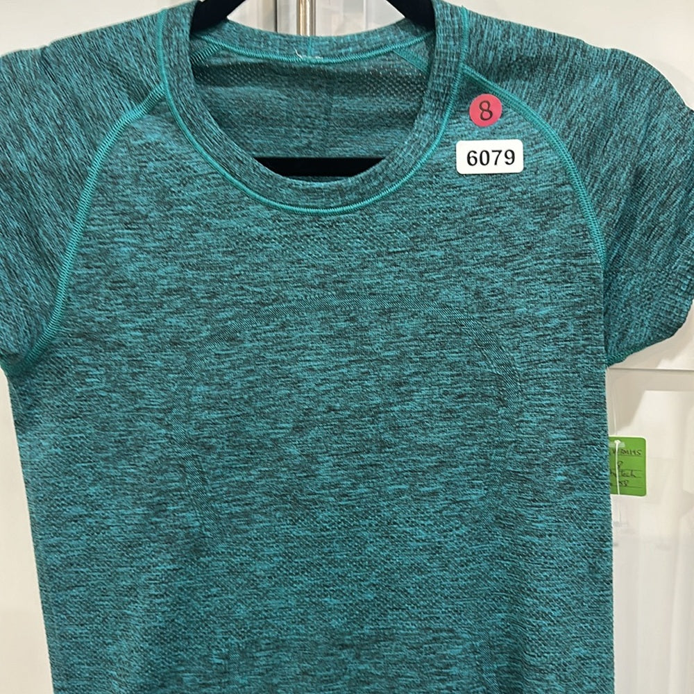 (6079)  🍋 LULULEMON RUN: Swiftly Tech Short Sleeve Crew Sz 8 **LOVED *RARE