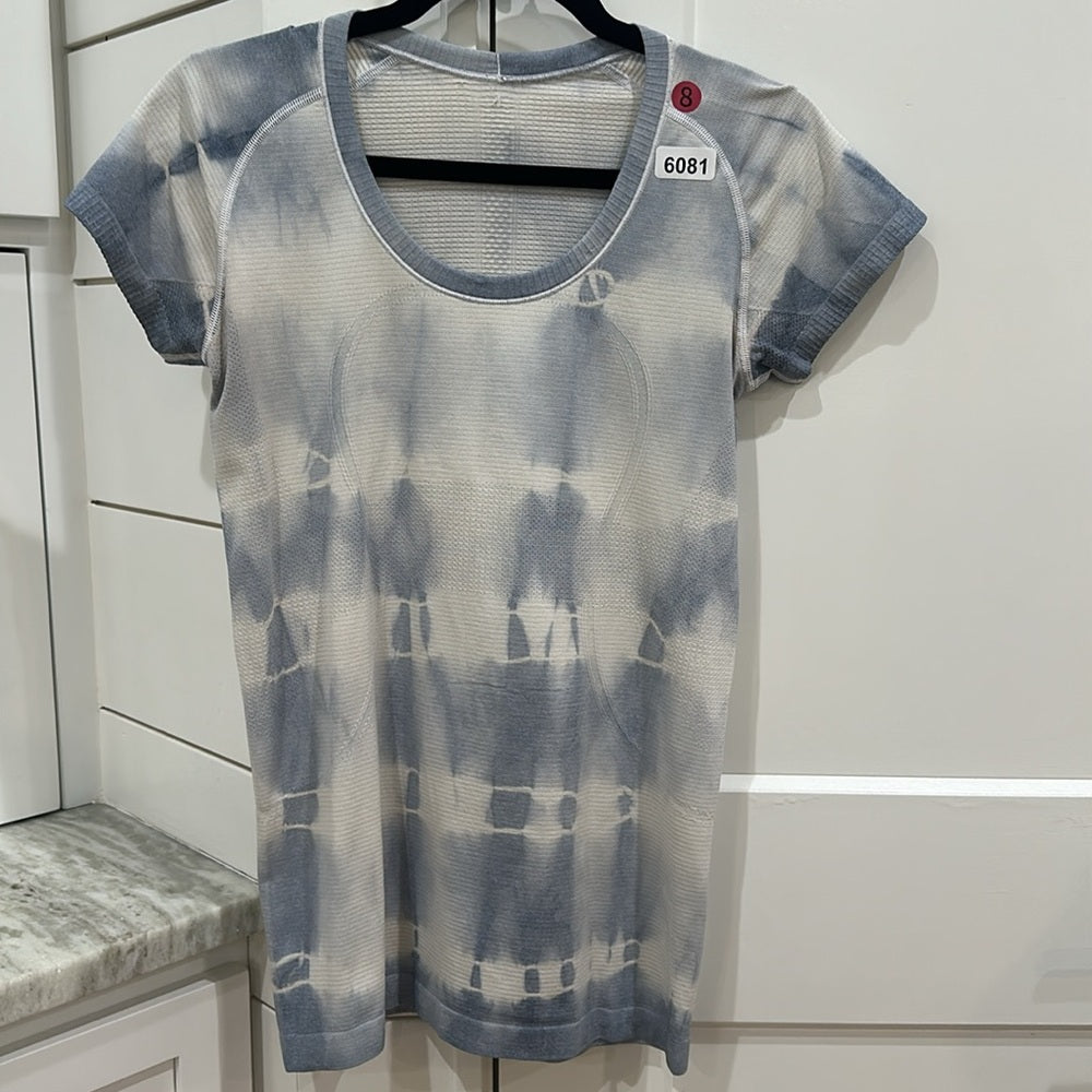 (6081)  🍋 LULULEMON RUN: Swiftly Tech Short Sleeve Scoop *Tie Dye Sz 8 **LOVED