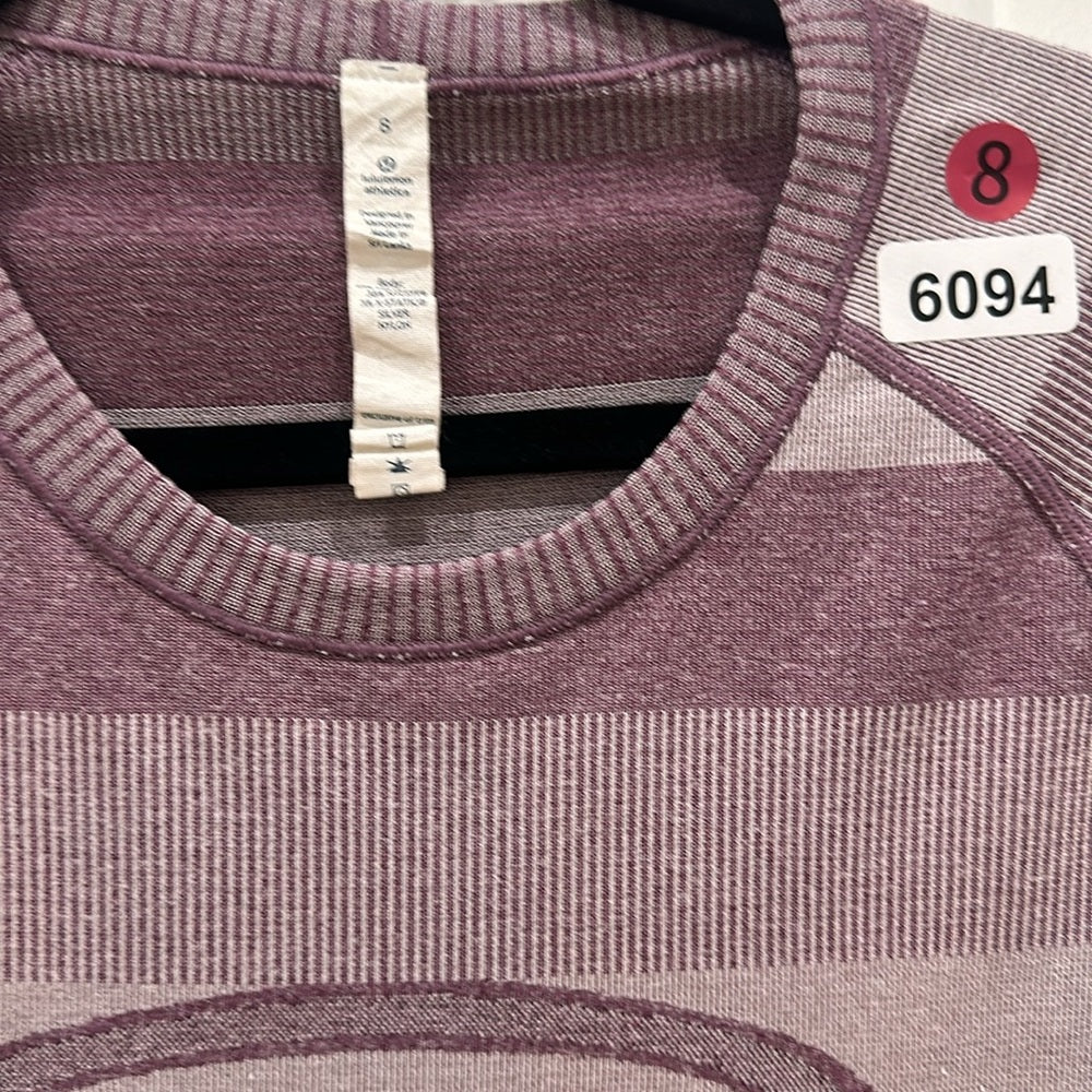 (6094) 🍋 LULULEMON RUN: Swiftly Tech Long Sleeve Crew Sz 8 *GUC