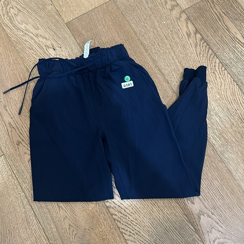 (6101) 🍋 LULULEMON On the Fly Jogger Pant *28" Sz 4 MIDNIGHT NAVY