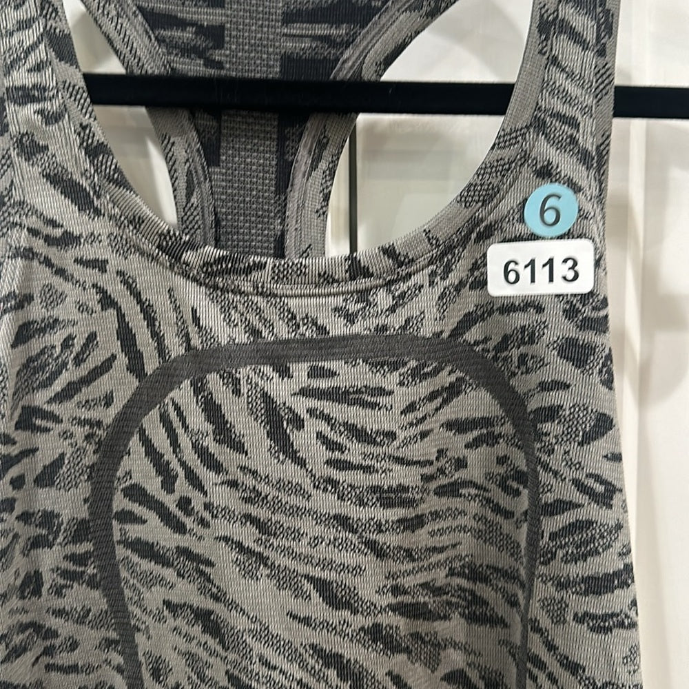 (6113)  🍋 LULULEMON RUN: Racerback Tank Top 2.0 *Race Length Sz 6 *EUC