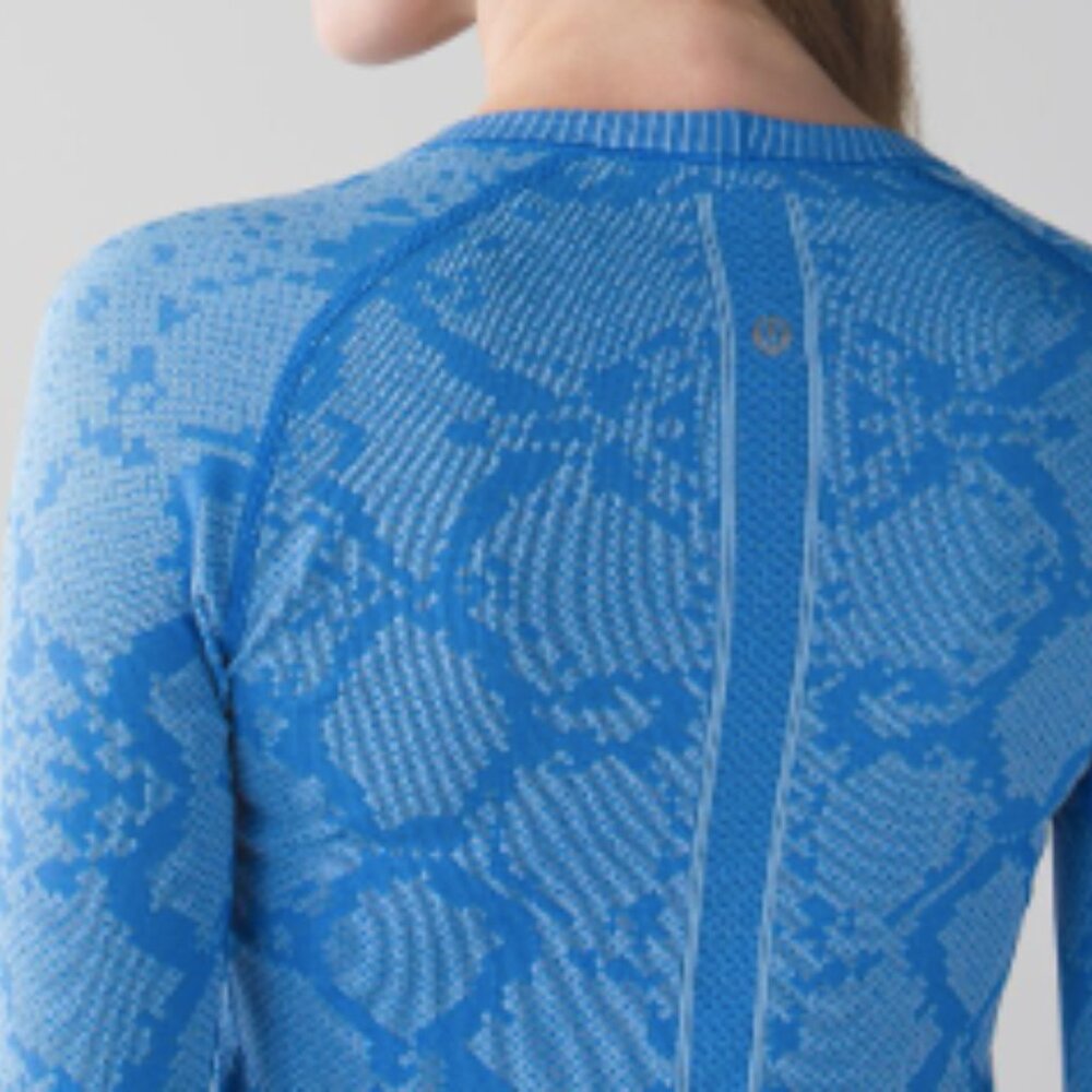 (6121)  🍋 LULULEMON RUN: Swiftly Tech Long Sleeve Crew Sz 8 EUC *RARE