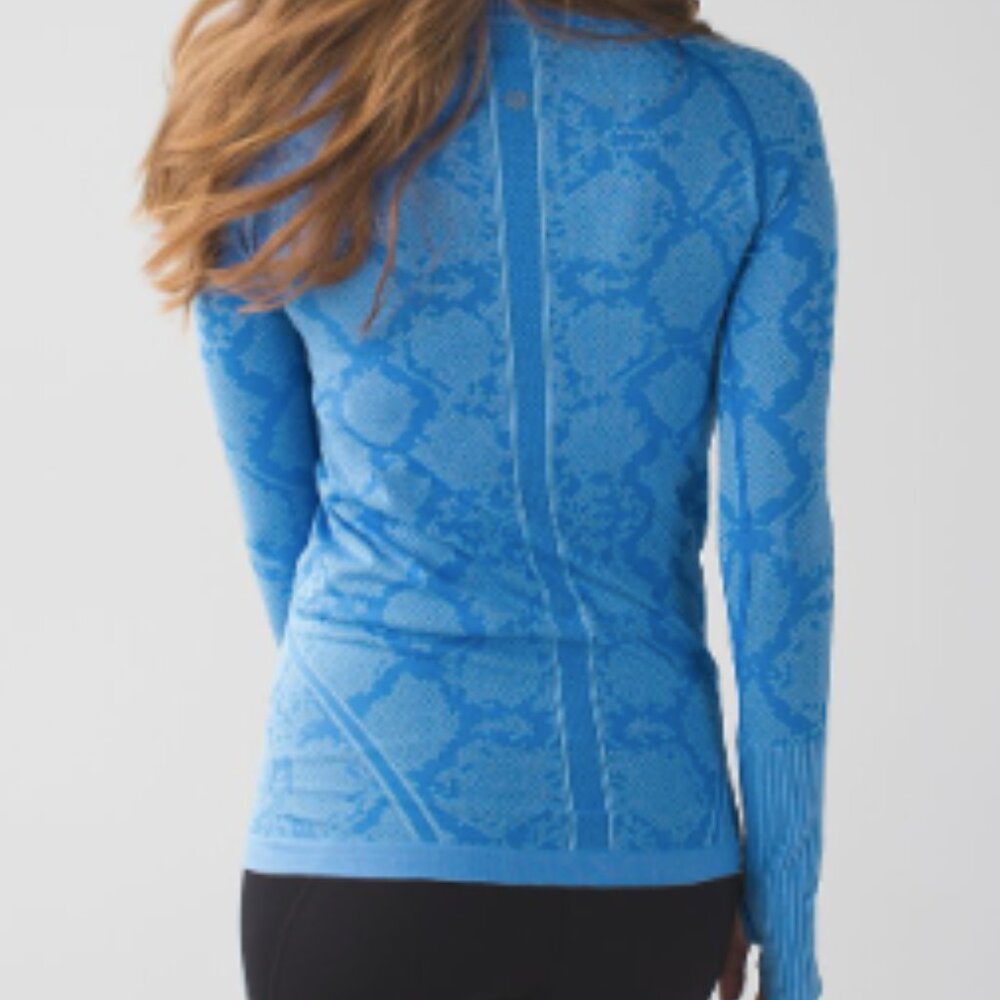 (6121)  🍋 LULULEMON RUN: Swiftly Tech Long Sleeve Crew Sz 8 EUC *RARE