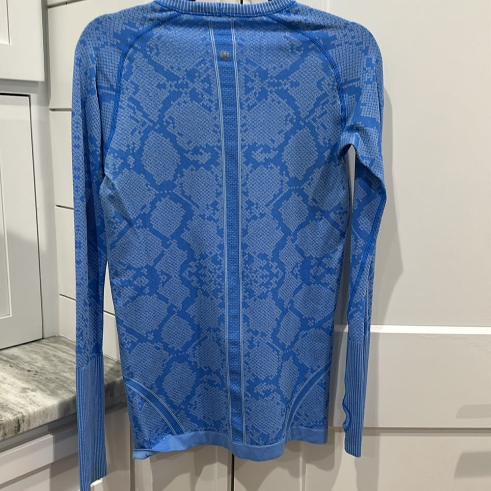 (6121)  🍋 LULULEMON RUN: Swiftly Tech Long Sleeve Crew Sz 8 EUC *RARE