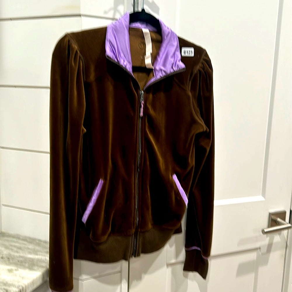 (6123) Lululemon VELOUR TRACK Jacket Sz 8/10 **LOVED **RARE