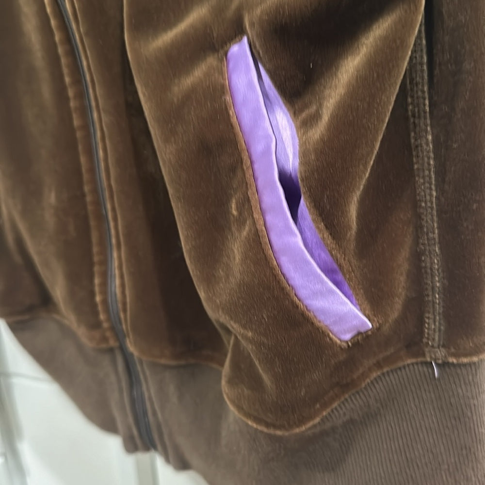 (6123) Lululemon VELOUR TRACK Jacket Sz 8/10 **LOVED **RARE
