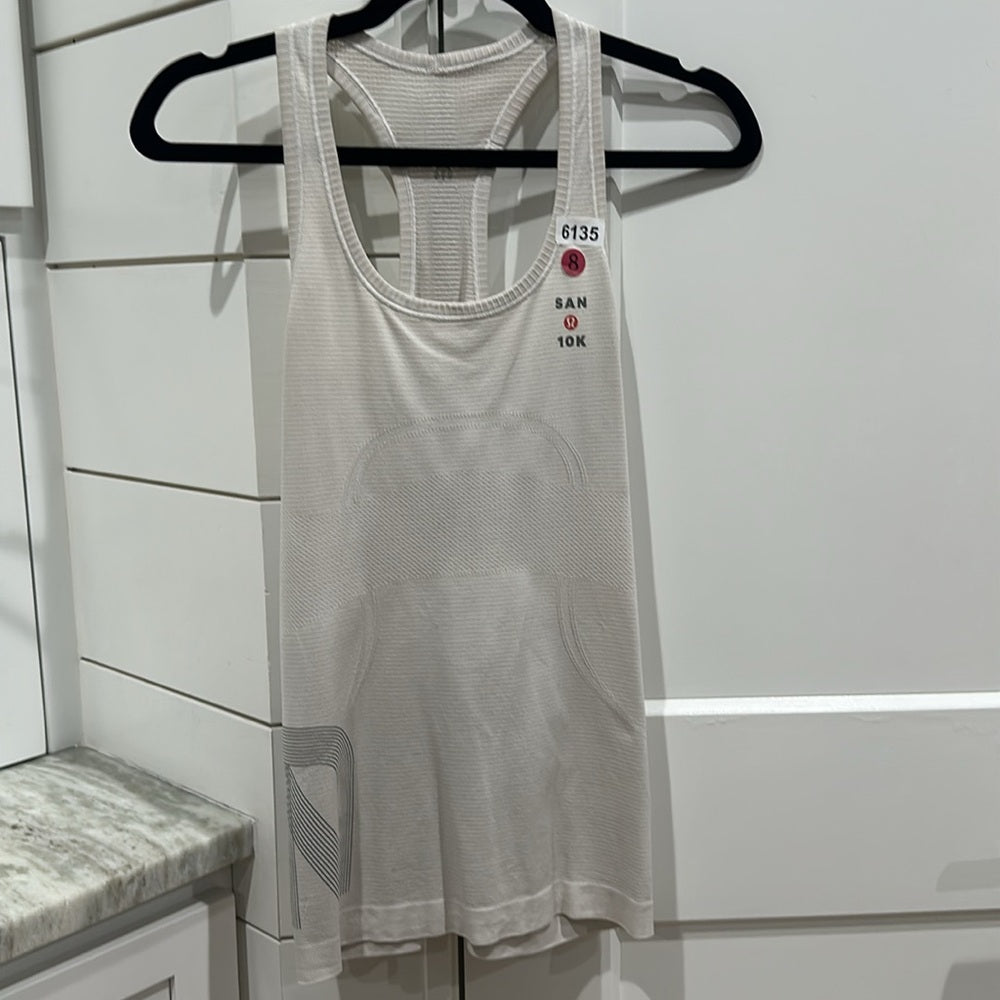 (6135)  🍋 LULULEMON RUN: Swiftly Tech Racerback Sz 8 ** LOVED SAN 10K LIM EDIT