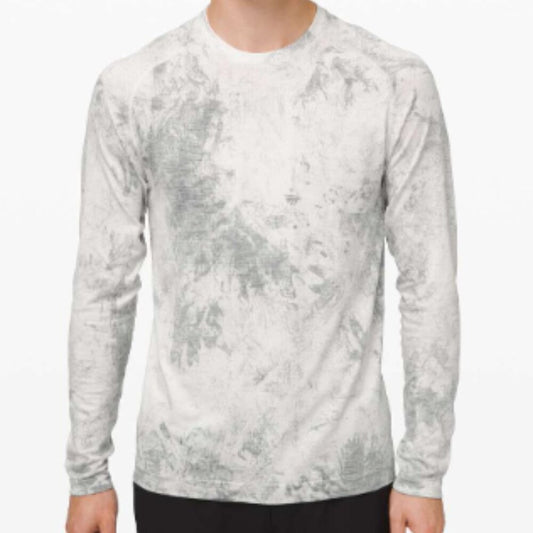 (6155) LULULEMON MENS Metal Vent Tech Long Sleeve *Chalk Wash Sz XS *LOVED EUC