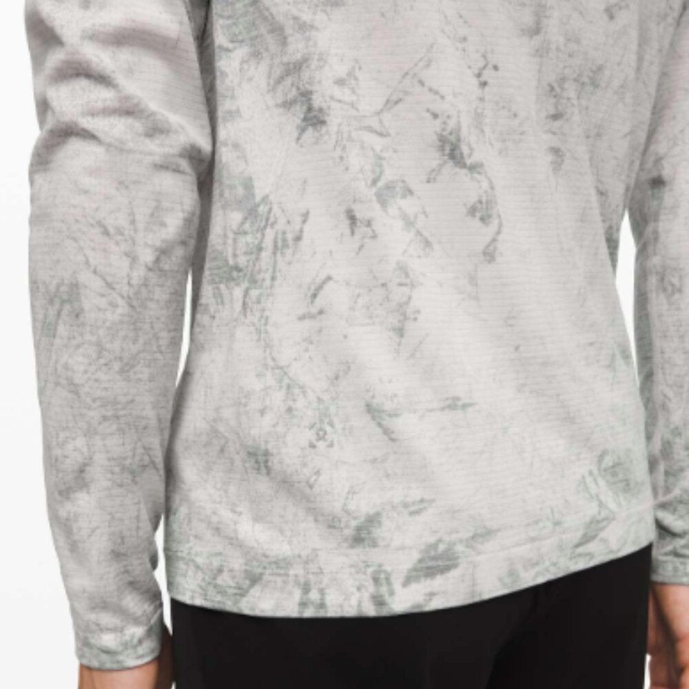 (6155) LULULEMON MENS Metal Vent Tech Long Sleeve *Chalk Wash Sz XS *LOVED EUC