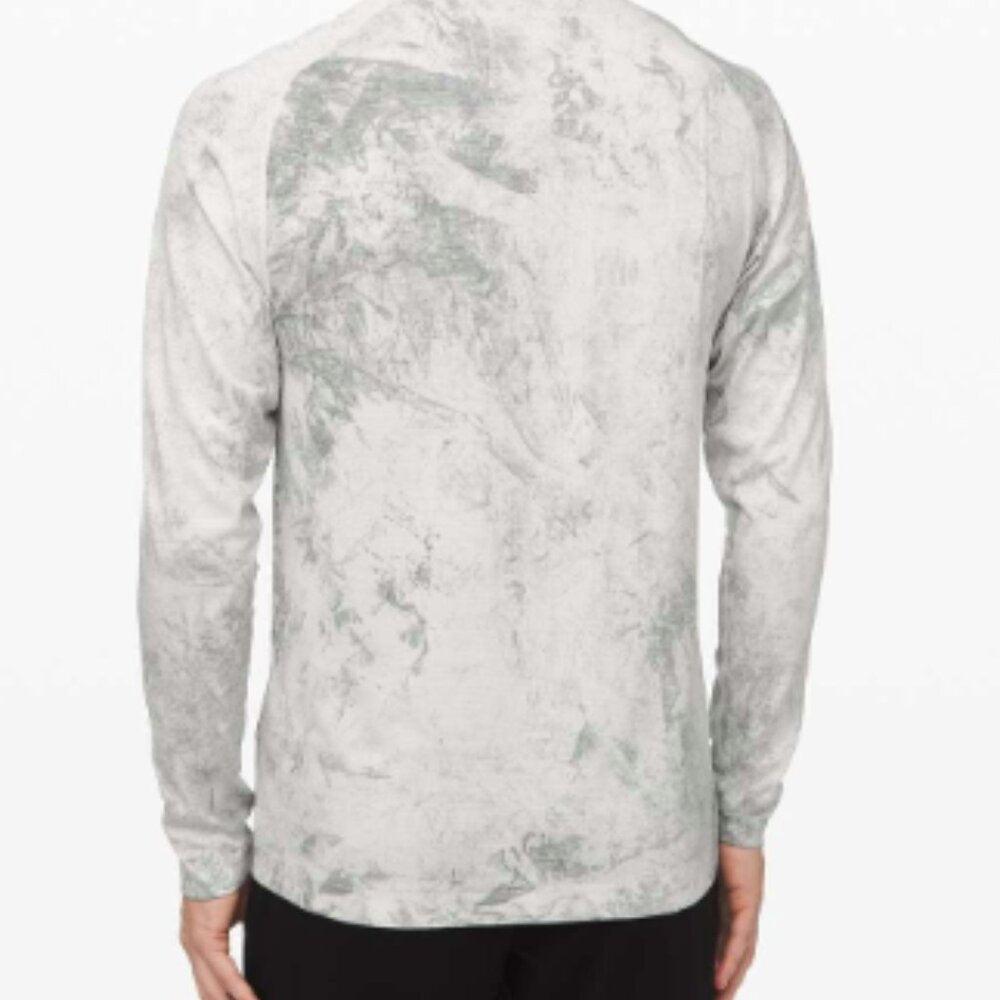 (6155) LULULEMON MENS Metal Vent Tech Long Sleeve *Chalk Wash Sz XS *LOVED EUC