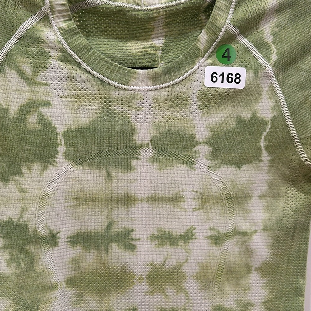 (6168)  🍋 LULULEMON RUN: Swiftly Tech Short Sleeve Crew Sz 4 **LOVED **ORIGINAL