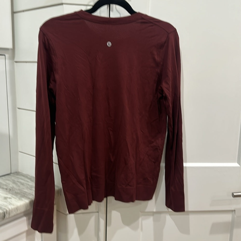 (6173)  🍋 LULULEMON RUN: Swiftly Tech BREEZE Long Sleeve Crew Sz 6 *EUC