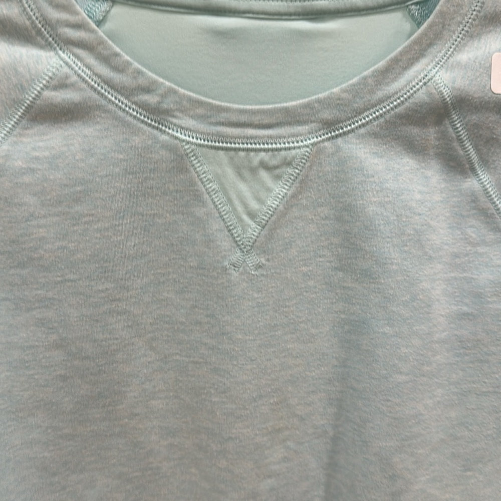 (6182) LULULEMON Voyage Pullover P2P= 20.5" Sz 10 in AQUAMARINE