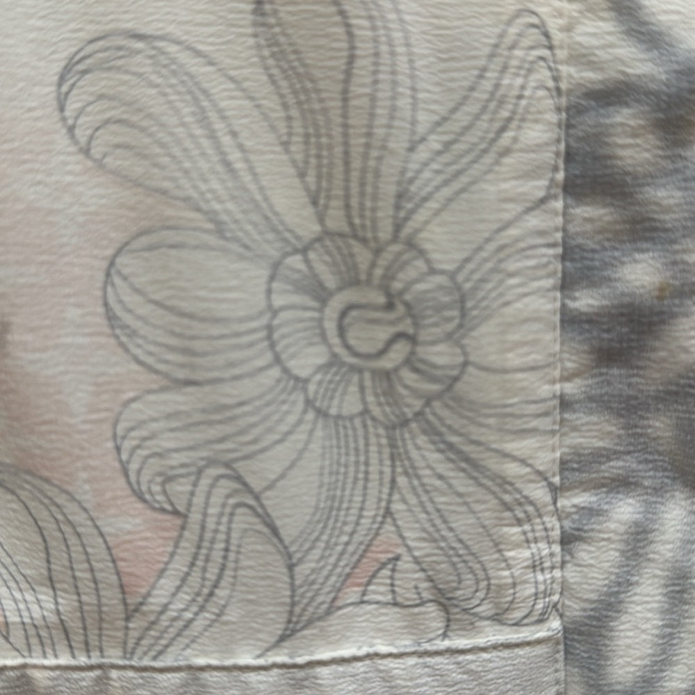 (6197) LULULEMON Floral Dove Light Weight Trench Sz 6 With LLL LOGO *FLAW *RARE