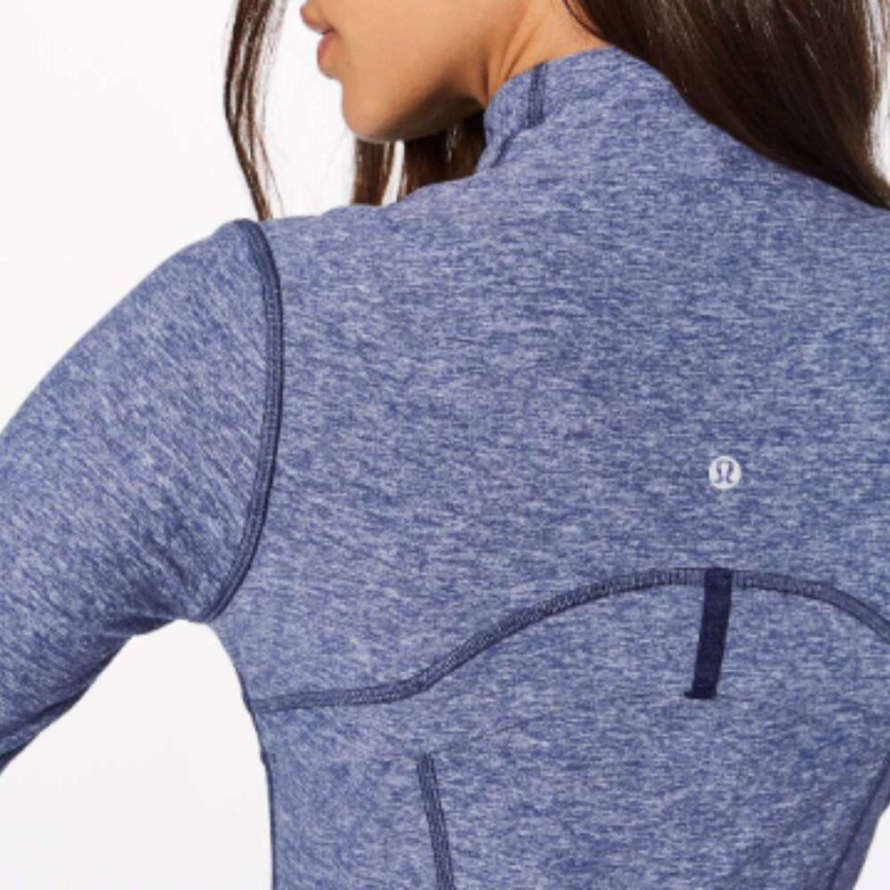 (6177) LULULEMON DEFINE JACKET Sz 4 in Heathered Hero Blue *EUC