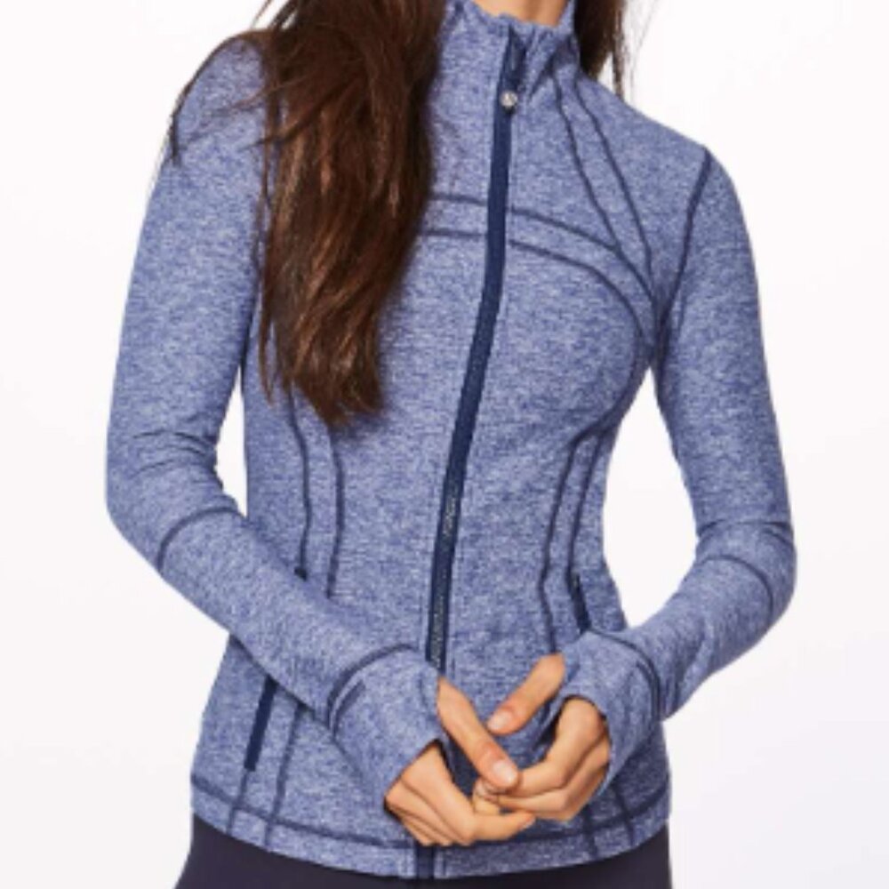 (6177) LULULEMON DEFINE JACKET Sz 4 in Heathered Hero Blue *EUC