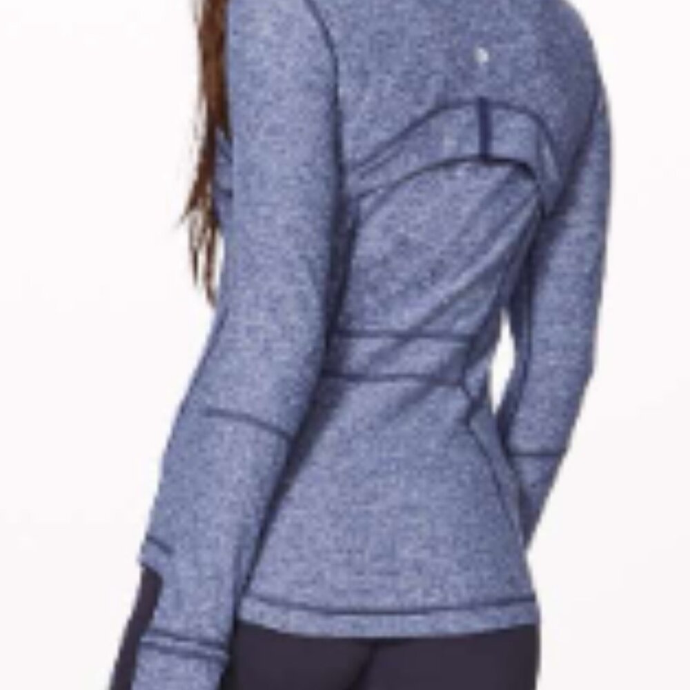 (6177) LULULEMON DEFINE JACKET Sz 4 in Heathered Hero Blue *EUC