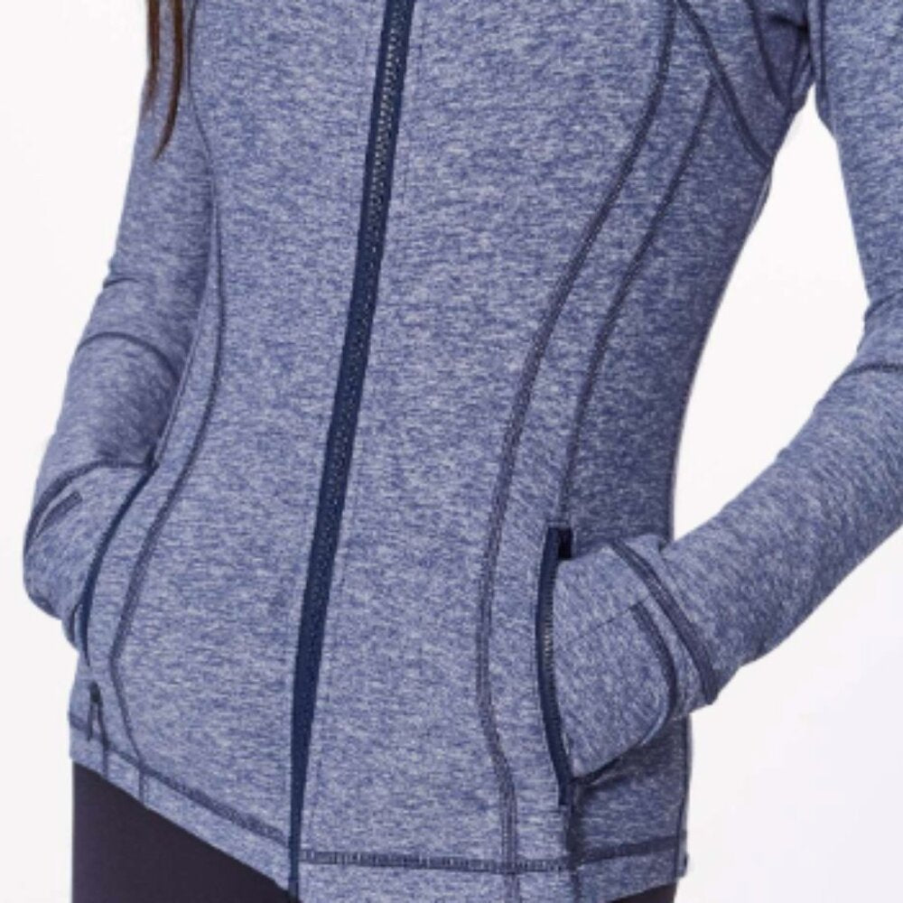 (6177) LULULEMON DEFINE JACKET Sz 4 in Heathered Hero Blue *EUC