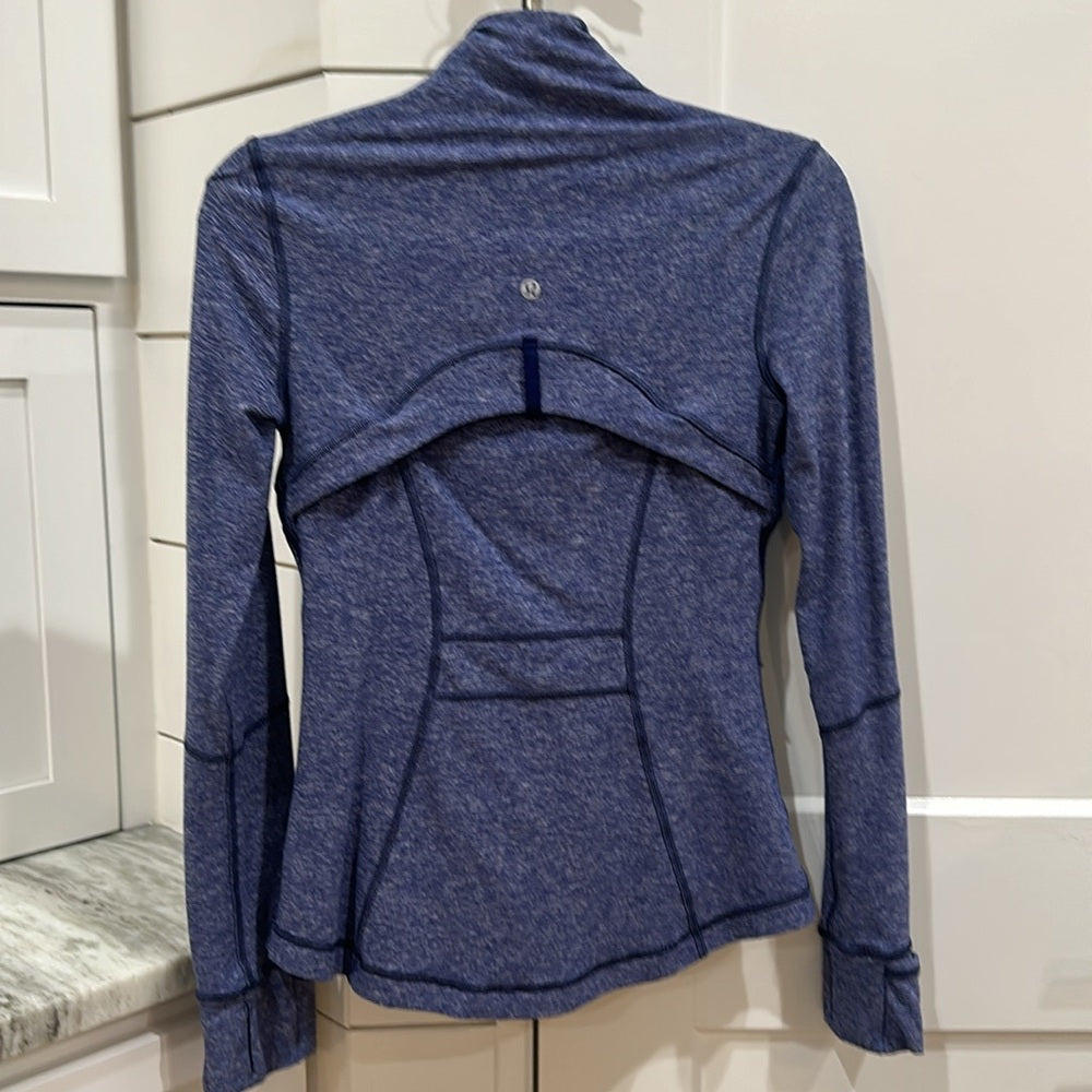 (6177) LULULEMON DEFINE JACKET Sz 4 in Heathered Hero Blue *EUC