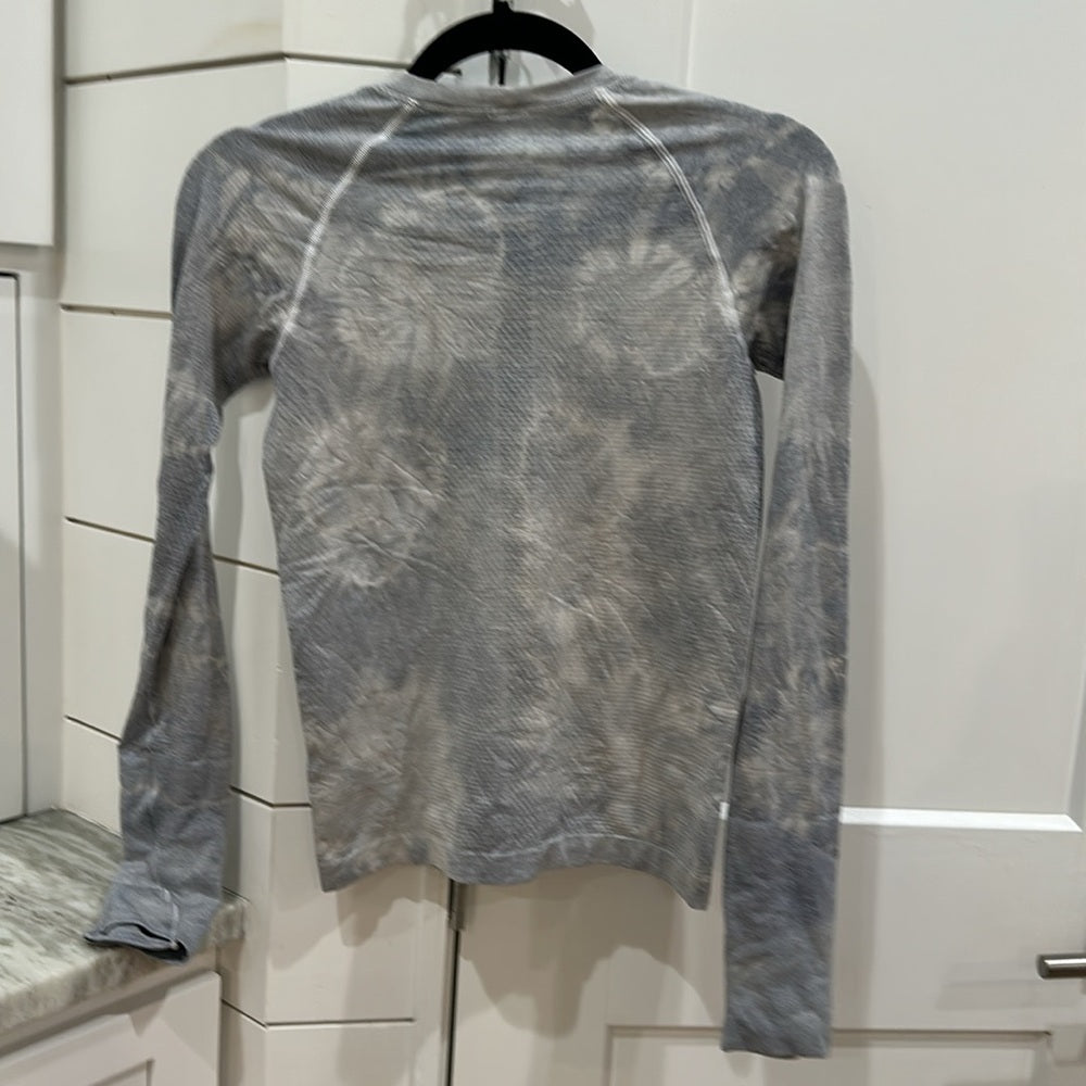 (6203)  🍋 LULULEMON RUN: Swiftly Tech Long Sleeve Crew Sz 4 *HAND-DYED ORIGINAL