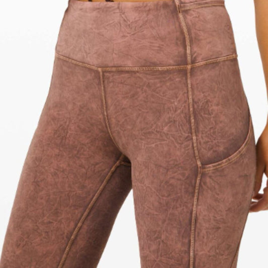 (6210) LULULEMON Fast and Free Tight II 25" Ice Dye *Non-Reflective Sz 4 *LOVED